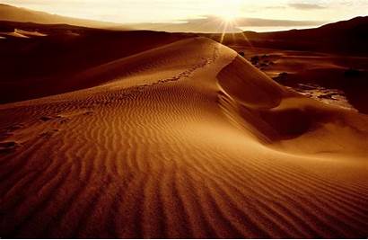 Sand Desert Dunes Landscape Background Sun Sky