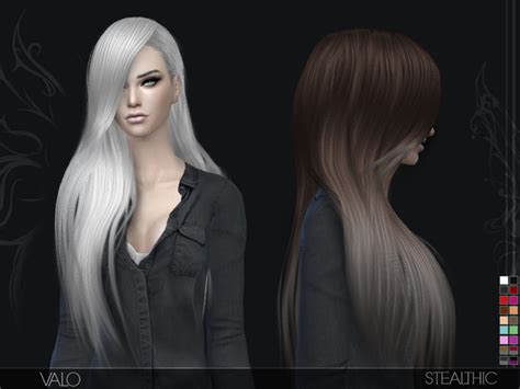 Sims 4 Hairs ~ Stealthic Valo Hairstyle