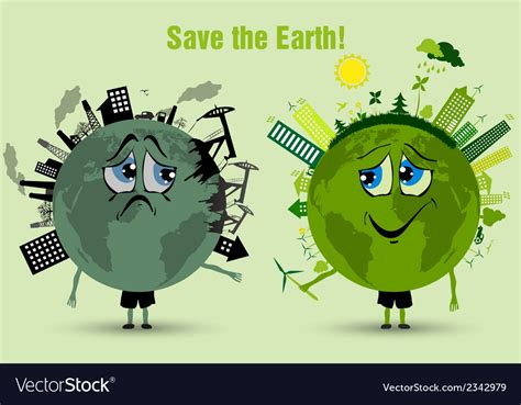 Saving The Earth Ecology Concept Royalty Free Vector Image