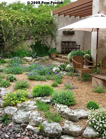 Colorful Xeriscape Amazing Casual Easy Going Xeriscaped Backyard