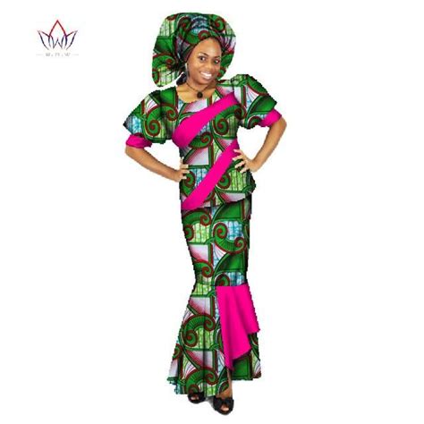african clothing traditional o neck set african skirt suits plus size two piece set owy459