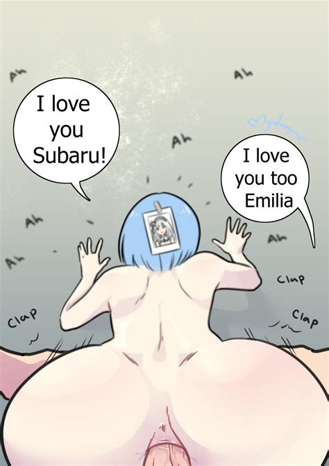 Rule 34 Big Ass Blue Hair Cuckold Cuckquean Emilia Rezero From Behind Natsuki Subaru Re