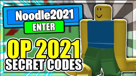 2021 All New Secret Op Codes Noodle Arms Roblox Youtube