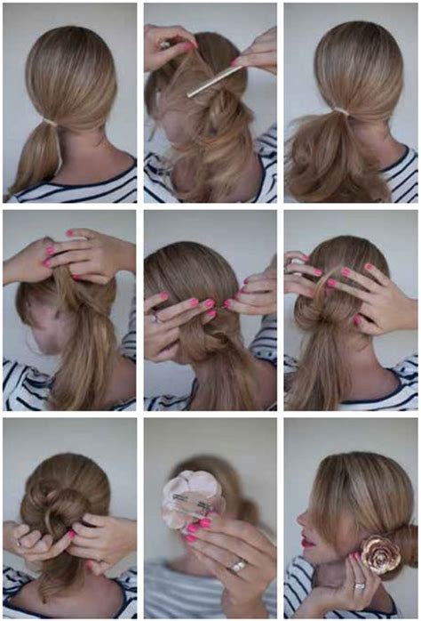 Bun hairstyles for short hair step by step. Bun Hairstyles for Your Wedding Day with Detailed Steps ...