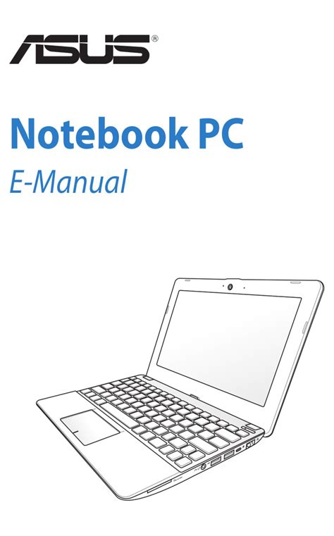 Asus 1015e E Manual Pdf Download Manualslib
