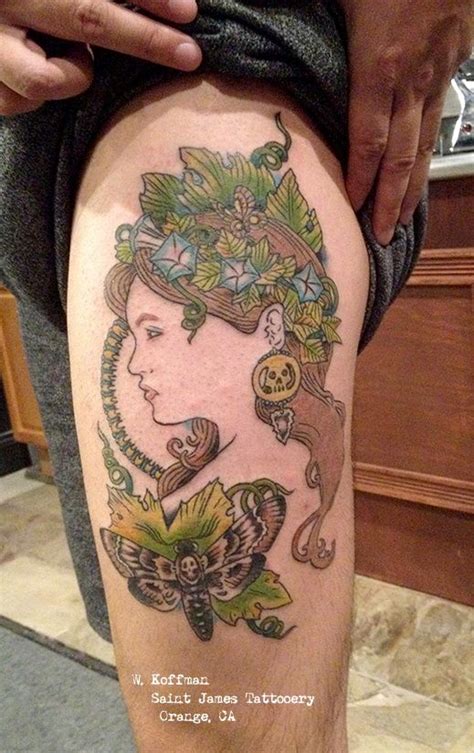 Tattoo By Will Koffman Art Nouveau Tattoo Tattoos Art Nouveau