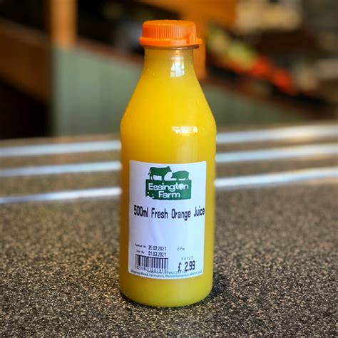 Freshly Squeezed Orange Juice (500ml) · Essington Farm