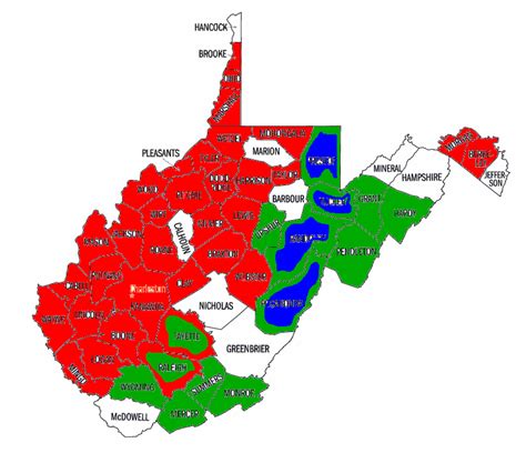 3 West Virginia Counties Represented In This Study Low 457 M And