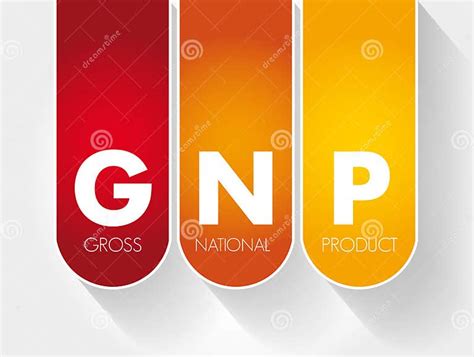 Gnp Gross National Product Acronym Concept Stock Illustration