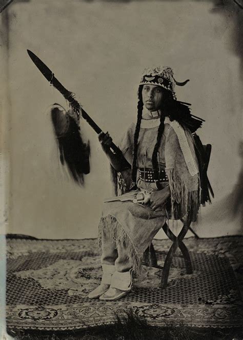 Lakota Woman In 1876 Style Clothing With Lance And Scalp Flickr