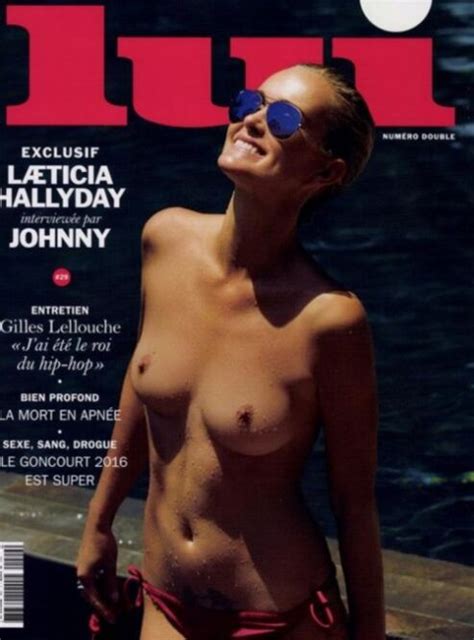 Photos Laeticia Hallyday nue en couverture de Lui interviewée par Johnny Femme Actuelle Le MAG