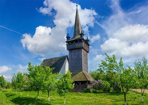Gothic Reformed Church With Bell Tower In Village Chetfalva Ukraine