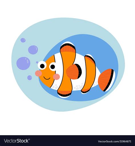 A Clownfish Royalty Free Vector Image Vectorstock