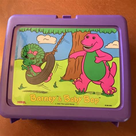 Vintage Barney And Baby Bop Lunch Box And Thermos 1992 Lyons Group 20
