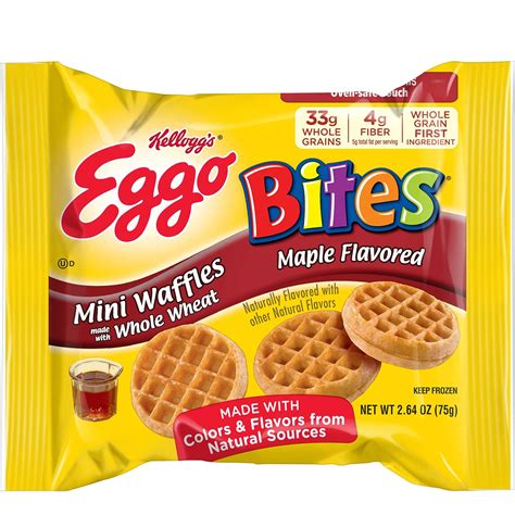 Kelloggs Eggo Waffle Bites Maple 264 Oz 72 Count