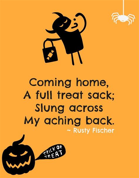 Tricks And Treats A Halloween Poem Halloween Rhymes Halloween