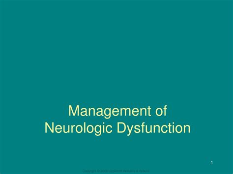 Ppt Management Of Neurologic Dysfunction Powerpoint Presentation