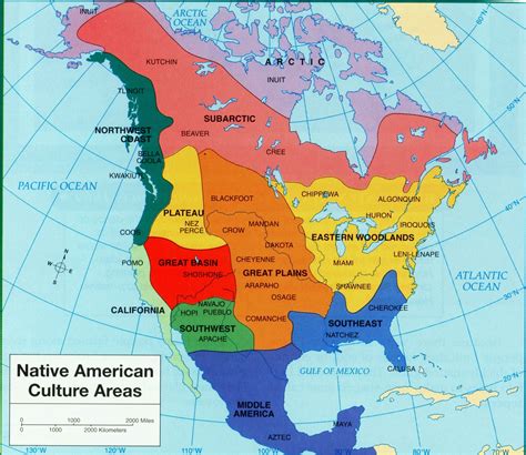 Native American Tribes Map Native American Map Native