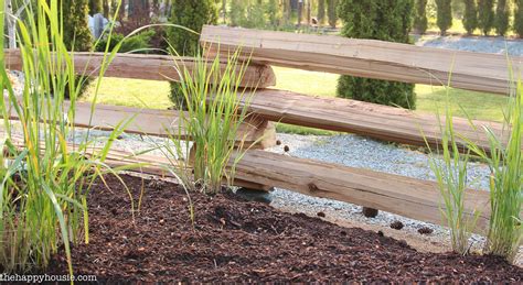 Attaching rails to fence posts: Our New Split-Rail Fence! | The Happy Housie