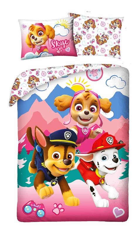 Paw Patrol Dekbedovertrek Mountains 140 X 200 Cm 70 X 90 Cm