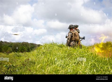 Us Marines With 3d Battalion 3d Marines Fire An M136 At4 Rocket