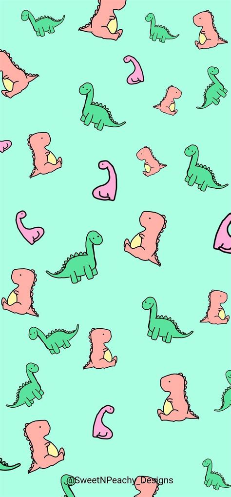 Pink Dinosaur Aesthetic Wallpaper Download Wallpapers Dinosaur For