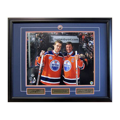 Edmonton Oilers Framed Photo Display Wayne Gretzky Connor