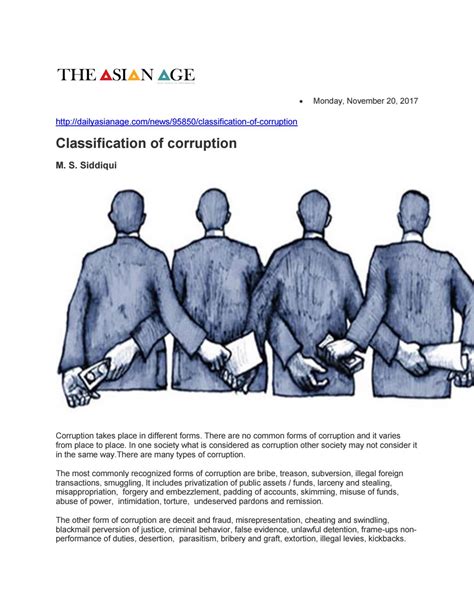 .fighting corruption in malaysia spa 501 fighting corruption in malaysia a government, for protecting business only, is but a carcass, and soon the level of corruption, or more accurately, the perceived level of corruption of a certain country is considered a deciding factor in determining a. Classification of corruption by Mohammad Shahjahan ...