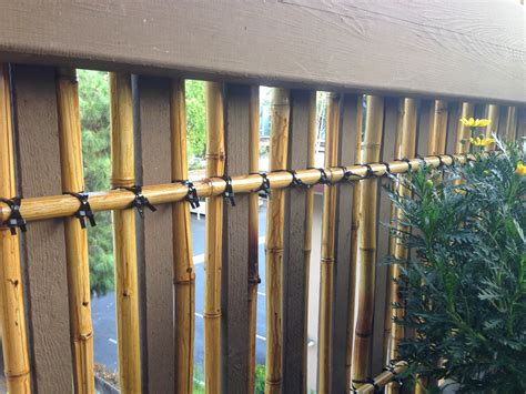 Balcony Container Garden Bamboo Privacy Screentrellis