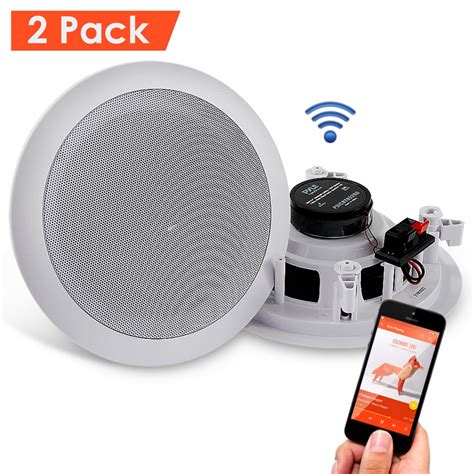 If you have a larger space, it would be better to set up 4 smaller speakers than 2 large ones. Pyle - PDICBT652RD - Home and Office - Home Speakers ...