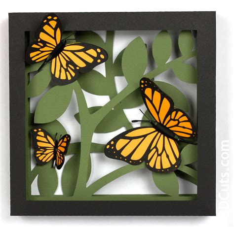 Butterfly Shadow Box — 3DCuts.com
