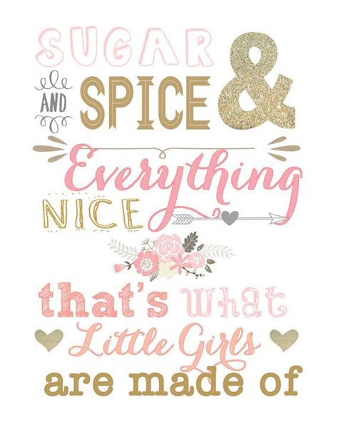 Sugar And Spice And Everything Nice Digital Print Download Sugar And