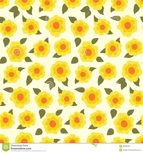 Ditsy Floral Pattern With Small Daffodils Stock Vector Illustration