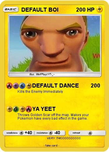 Pokémon Default Boi 11 11 Default Dance My Pokemon Card