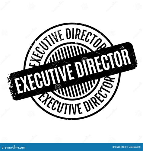 Executive Director Rubber Stamp Stock Photo Image Of Production