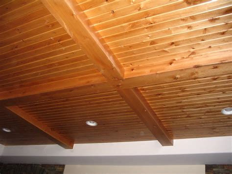We collect unique woods from all over the world and reproduce their look the same goes for our tongue and groove boards! Tongue and Groove Ceiling | This basement finished in ...