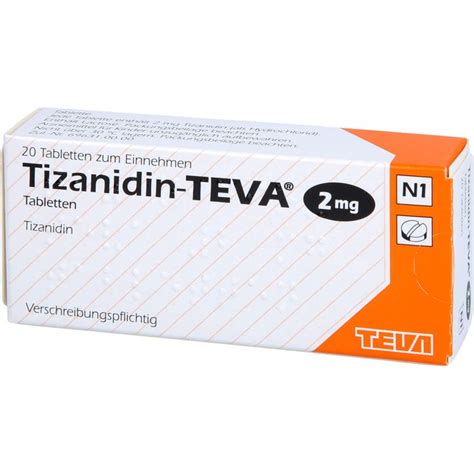 Tizanidin Teva 2 Mg Tabletten 20 St Apotheke Disapode