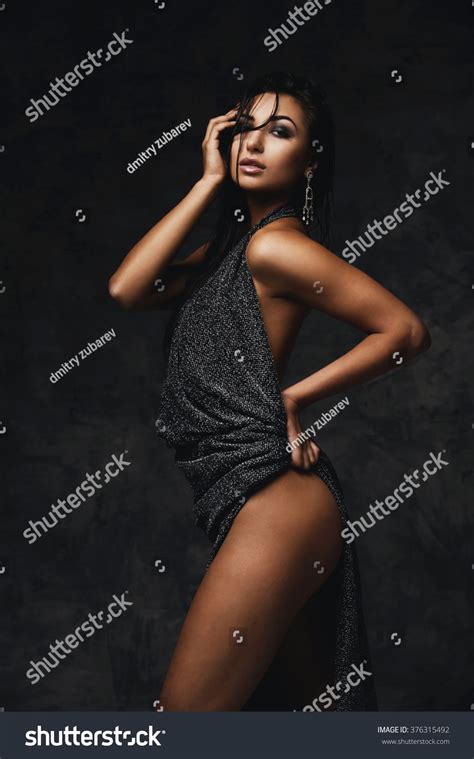 Sexy Raven Haired Indian Lady Posing Stock Photo Shutterstock