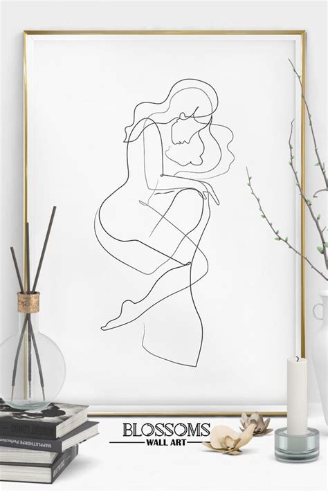 Line Art Print Kissing Couple Line Art Print Modern Minimalist Etsy Line Art Drawings