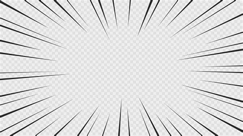 Background Of Comic Book Action Lines Speed Lines Manga Frame Isolated