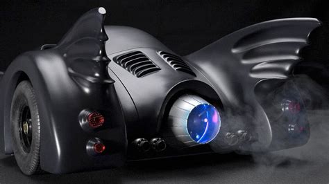 Tim Burton Era Batmobile Model Features Pop Up Rc Machine Guns