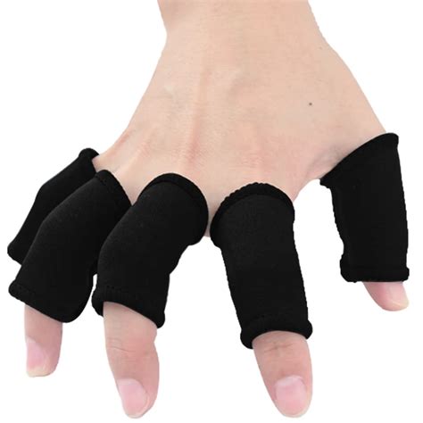 Buy 10 Pcs Kuangmi Sports Elastic Finger Sleeves Protector Finger Splint