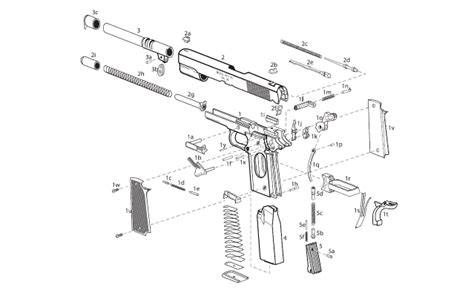 Springfield Armory 1911 Parts Diagrams Muzzle First