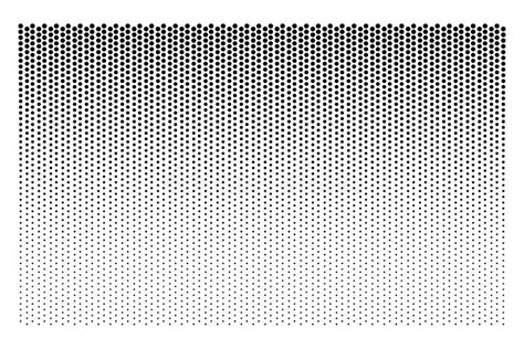 Halftone Gradient Dot Pattern Black Texture On White Background