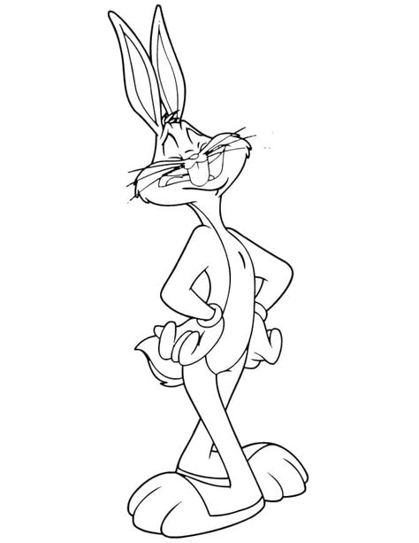 Bugs Bunny Coloring Pages Coloringlib
