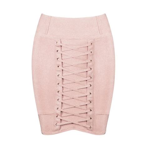 Rozelle Bandage Skirts Nude Lavincci