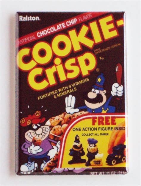 Cookie Crisp Cereal Box Fridge Magnet
