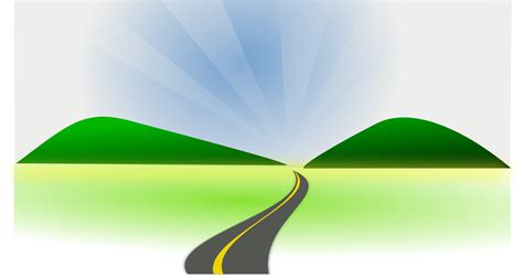 Road To Sunset Clipart Png Clipground