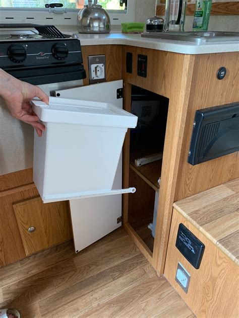 Choose one that's close to where you cook for easy access. Trash Drawer Under Kitchen Sink - Truck Camper Magazine