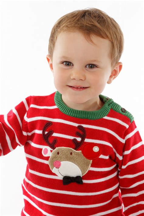 Little Boy In Christmas Sweater Free Stock Photo Public Domain Pictures